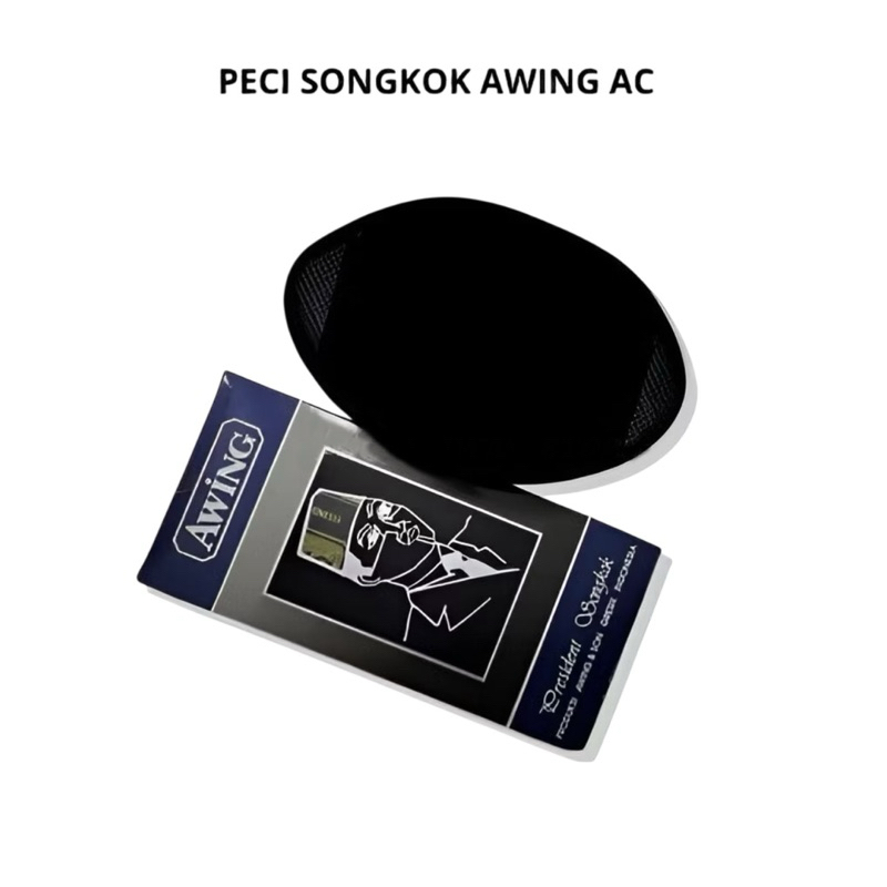 Peci Awing Songkok Hitam Awing AC Awing Original
