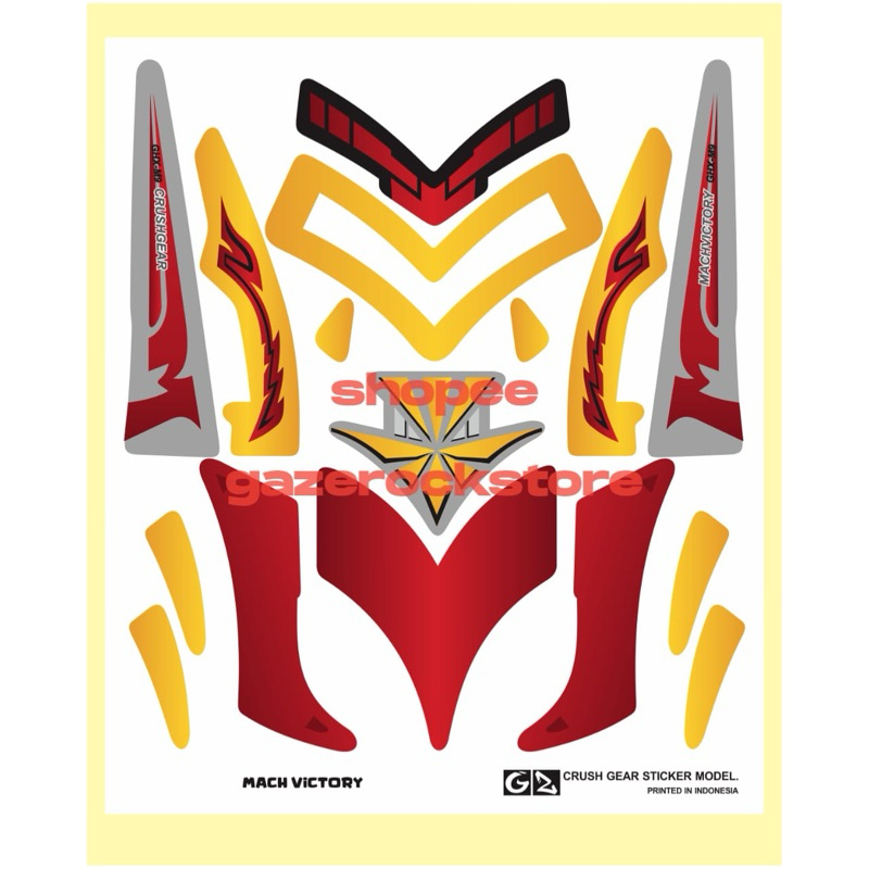 Stiker CrushGear Mach Victory Cutting Vinyl