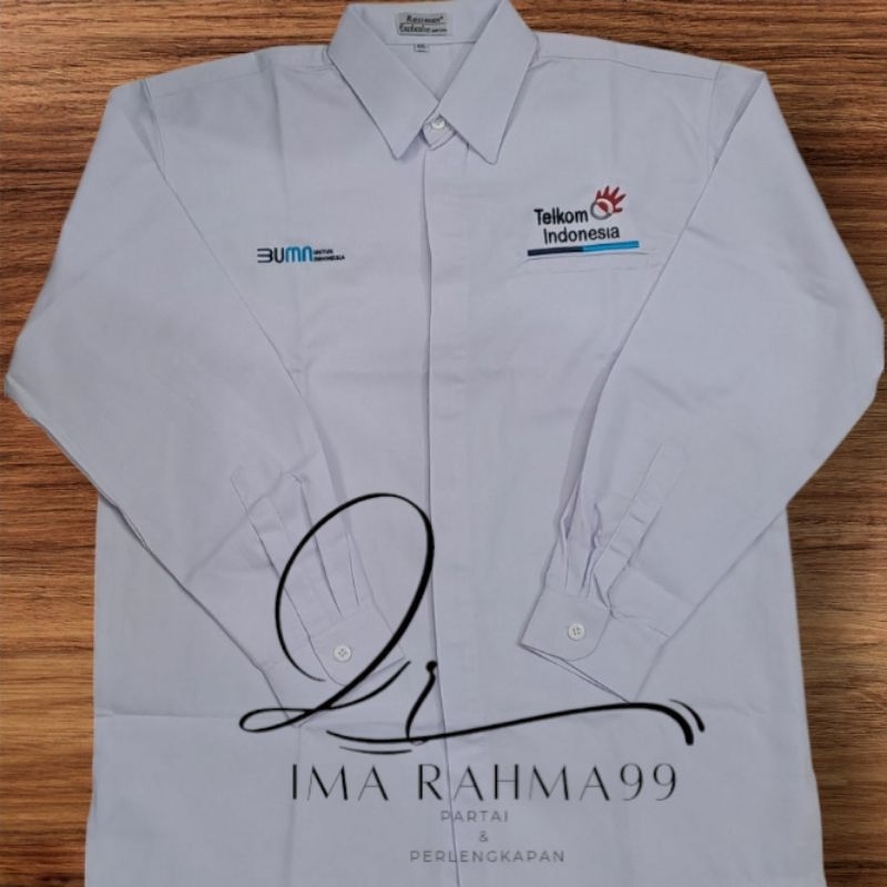 kemeja Bumn Telkom Indonesia seragam Bumn telkom indonesia baju bumn telkom indonesia putih lengan p