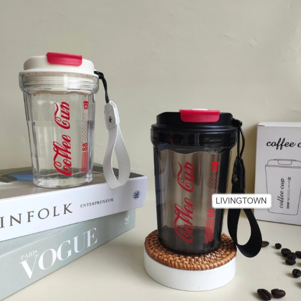 COLA SERIES Botol Gelas Coffee Cup Tumbler Botol air minum 400 ml / Tumbler Kopi Travel FREE STICKER
