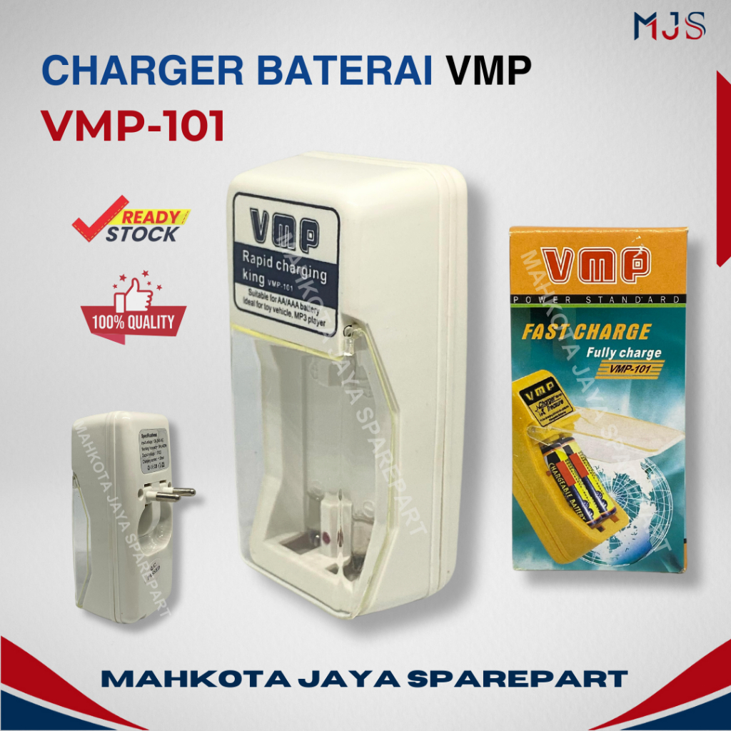 CHARGER BATERAI VMP-101 2 slot / Charger batere AA AAA / Battery charger A2 A3 / casan batre