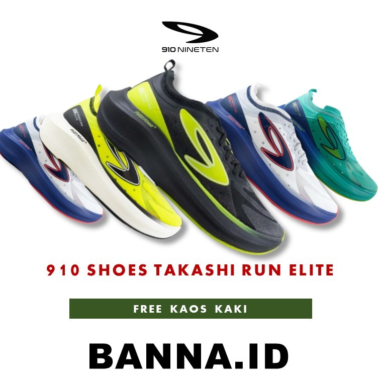 Sepatu Running 910 Takashi Run Elite Original Sepatu Olahraga Lari Lokal Pria Wanita 910 Original