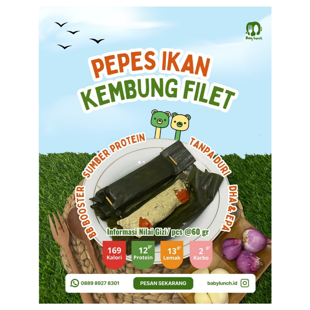 

PEPES IKAN KEMBUNG FILET MPASI