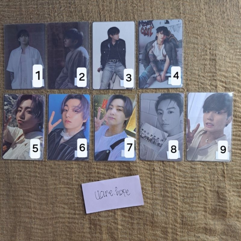 WTS PHOTOCARD BTS OFFICIAL JK/JUNGKOOK