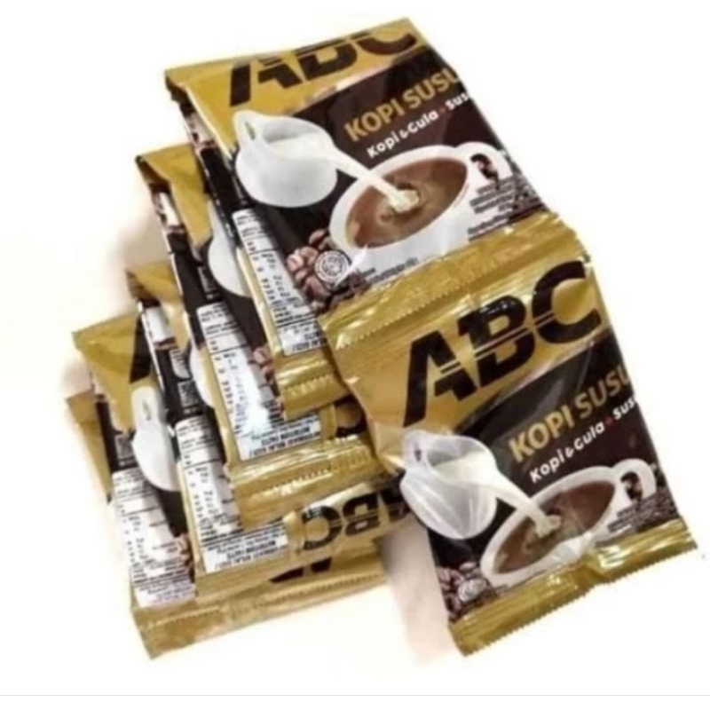 

Kopi ABC susu 1 renceng isi 10 sachet