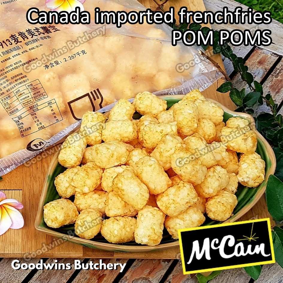 

HashBrown McCain POMPOMS kentang beku import Canada french fries Pom Poms frozen