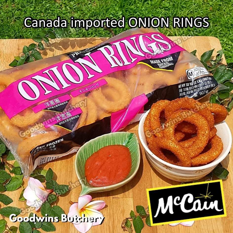 

McCain BREADED ONION RINGS | bawang bombai frozen import Canada 2Lbs 907gr
