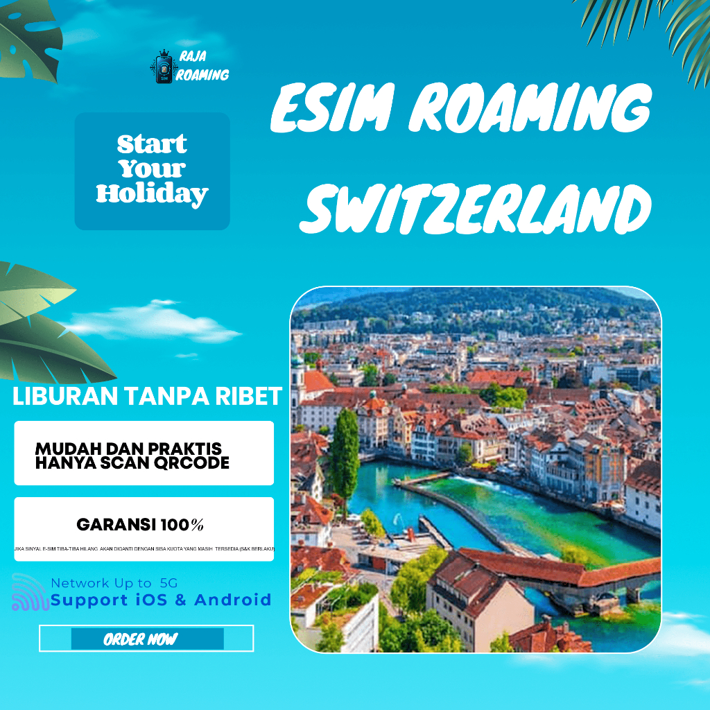 Paket Data Internet Roaming Switzerland | eSIM Roaming Travel Switzerland