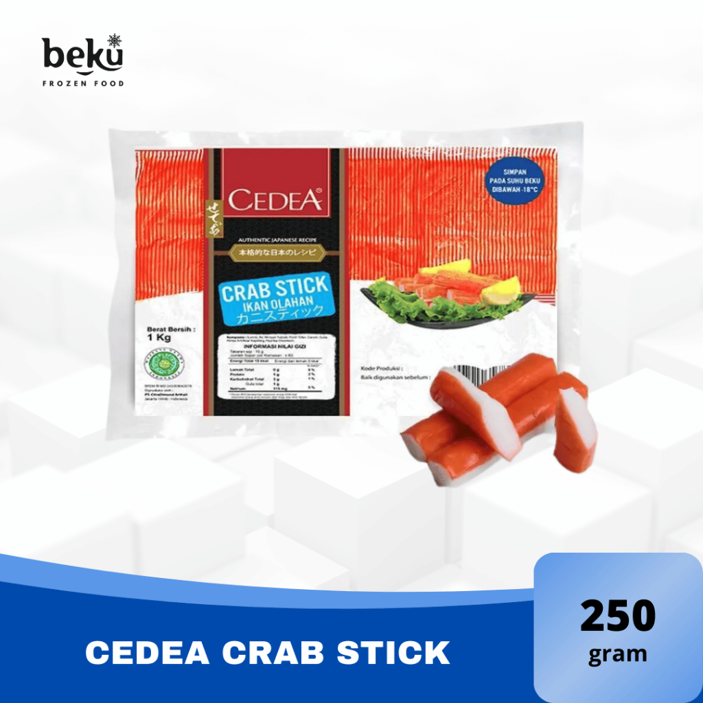 

CEDEA CRAB STICK - CEDEA OLAHAN IKAN RASA KEPITING (250g)