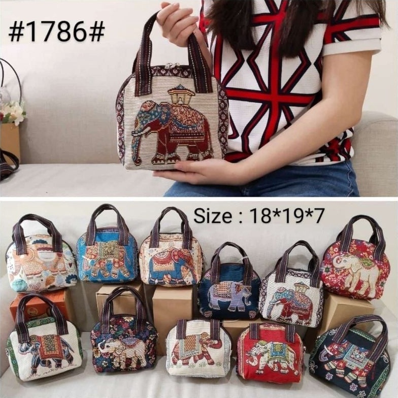 Tren Tas thailand jinjing tas mini hand bag murah thailand jinjing mini  pouch thailand souvenir bes