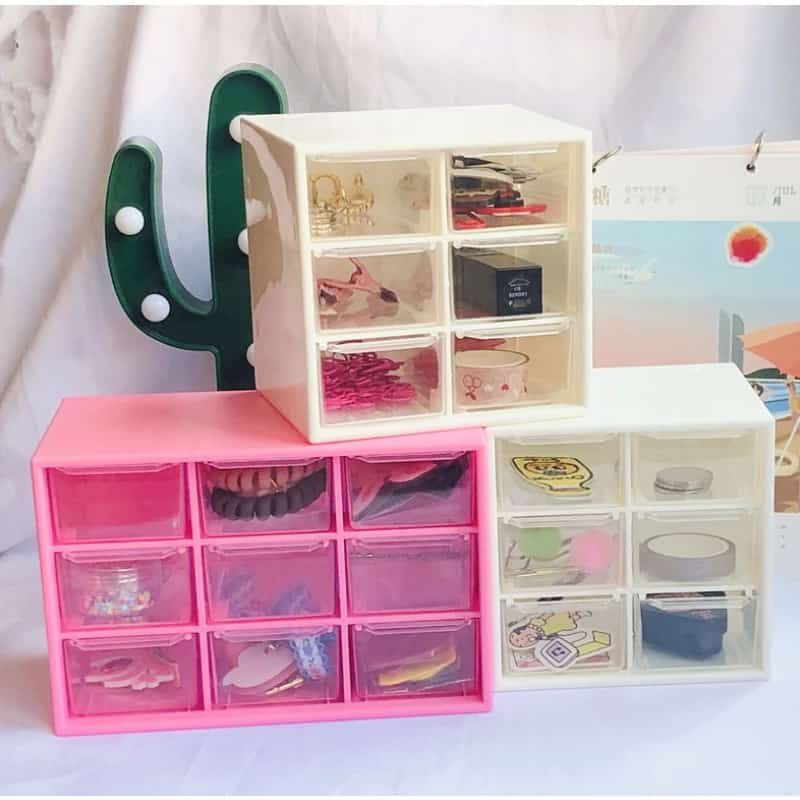 Rak 6 Laci & 9 laci / Laci Minimails Serbaguna / Rak Penyimpanan Barang & Aksesoris Wanita