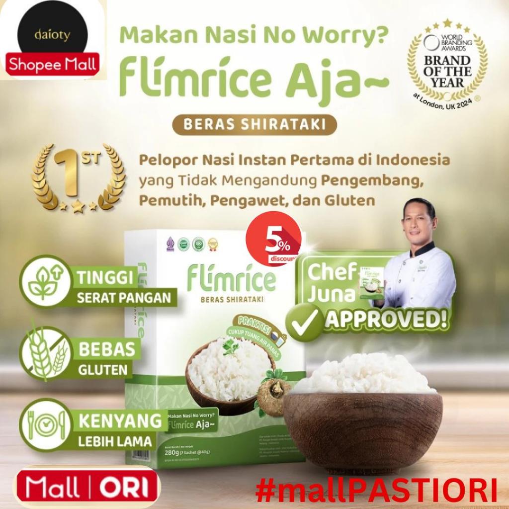 

Flimrice Nasi Beras Shirataki (Nasi Diet) Original by Flimty - 1 kg