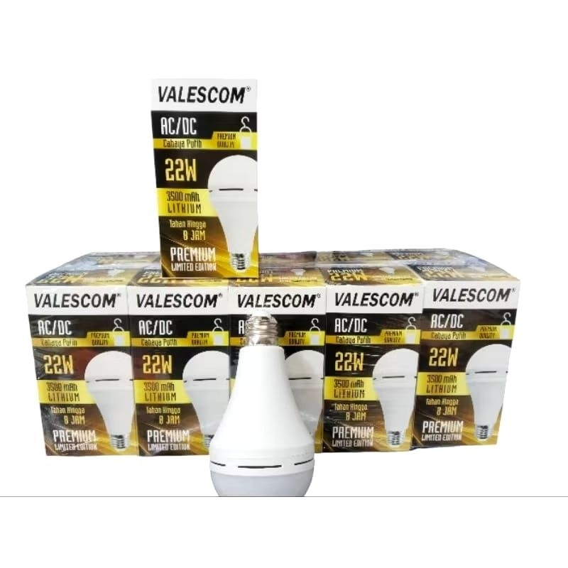 lampu emergency valescom 22W / bohlam emergency premium