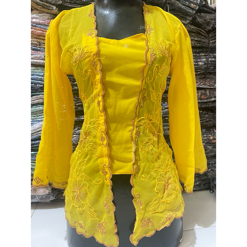 kebaya bordir lengan lonceng/kebaya tradisional bali/kebaya adat bali/kebaya wisuda