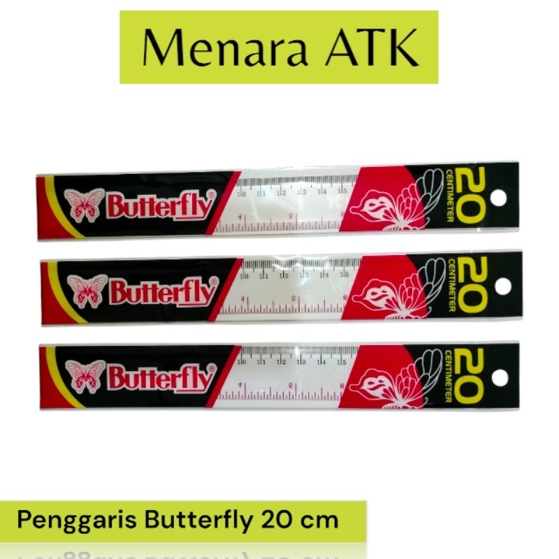 

Penggaris Butterfly ruller 20 cm dan 30 cm