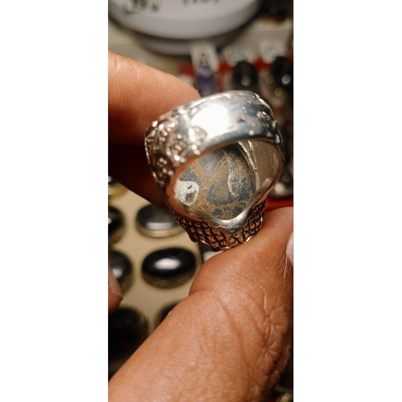 batu badar besi Semeru motif macan tutul mewah