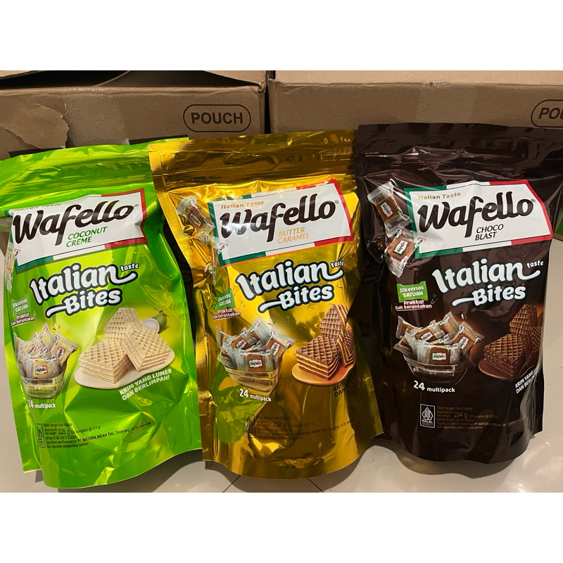 

WAFELLO ITALIAN BITES POUCH 228gram isi 24pcs