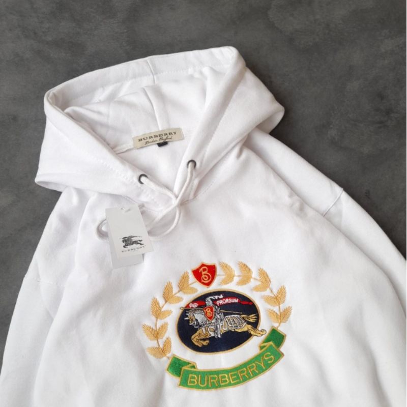 Hoodie Sweater Jaket Burberry Embroidery Pria Wanita Dewasa Premium