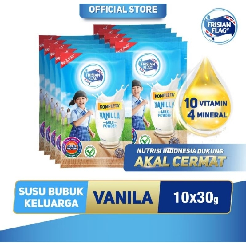 

Frisian Flag kompleta sachet vanilla 30gr - 10pcs