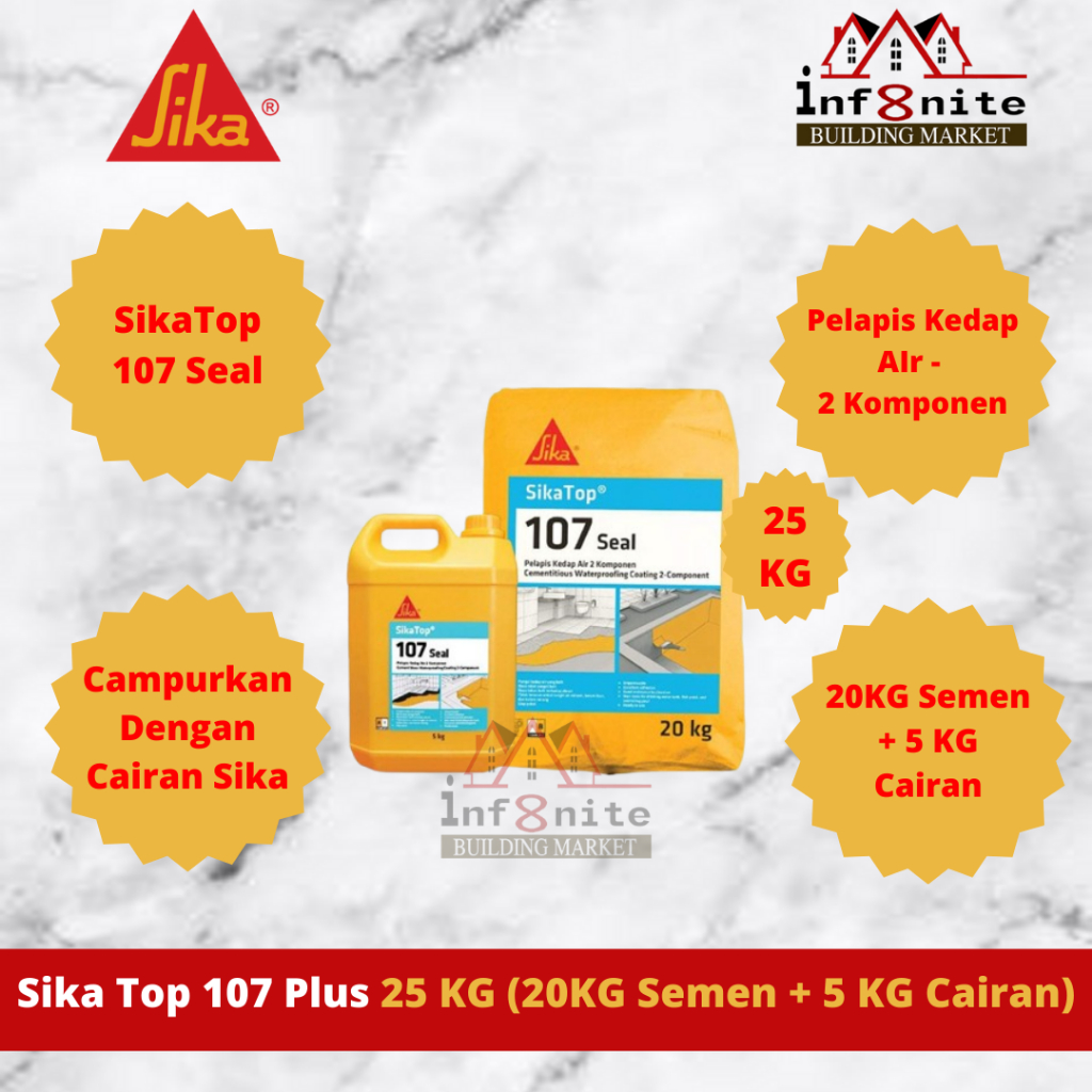 Sikatop 107 Sika Top 107 Seal ID Sika Waterproofing 2 Komponen 25 Kg