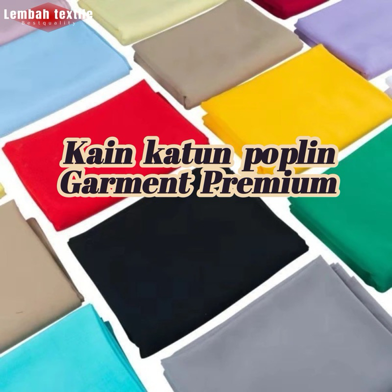 PROMO Kain Katun Poplin Polos Premium/Kain Katun/Bahan Katun Poplin Polos Premium