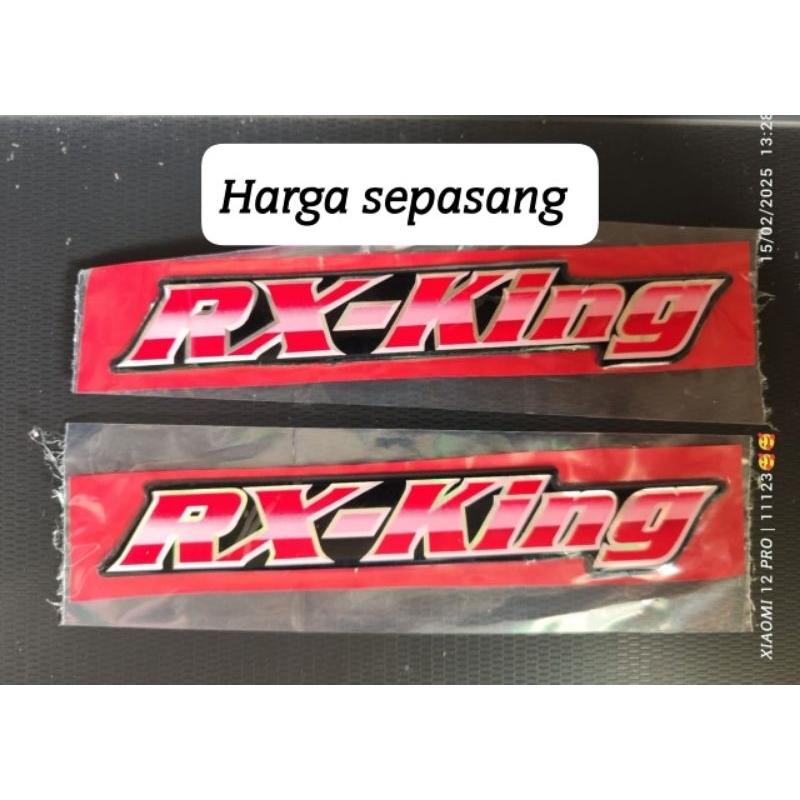 EMBLEM RX KING TAHUN 2004 2005 2006 MERAH ORIGINAL LOSPEKi