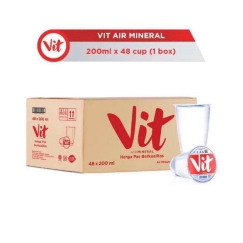 

Vit Air Mineral Harga Pas Berkualitas 200ml x 48 cup (1 box)