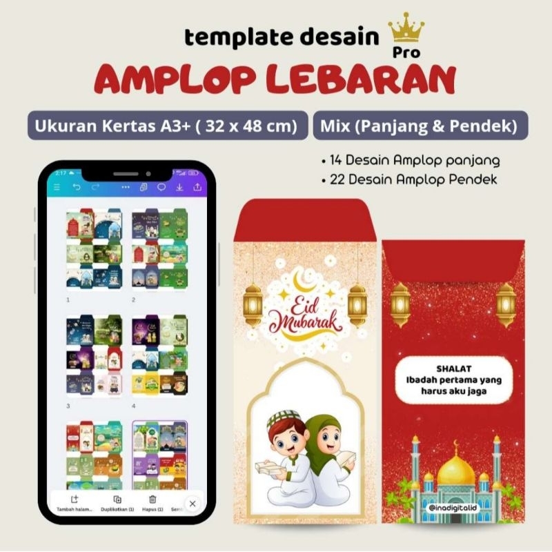 

Template Canva Amplop Lebaran A3+