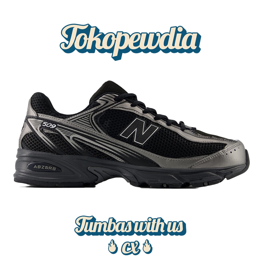 New Balance 509 Black Silver (U509E1)