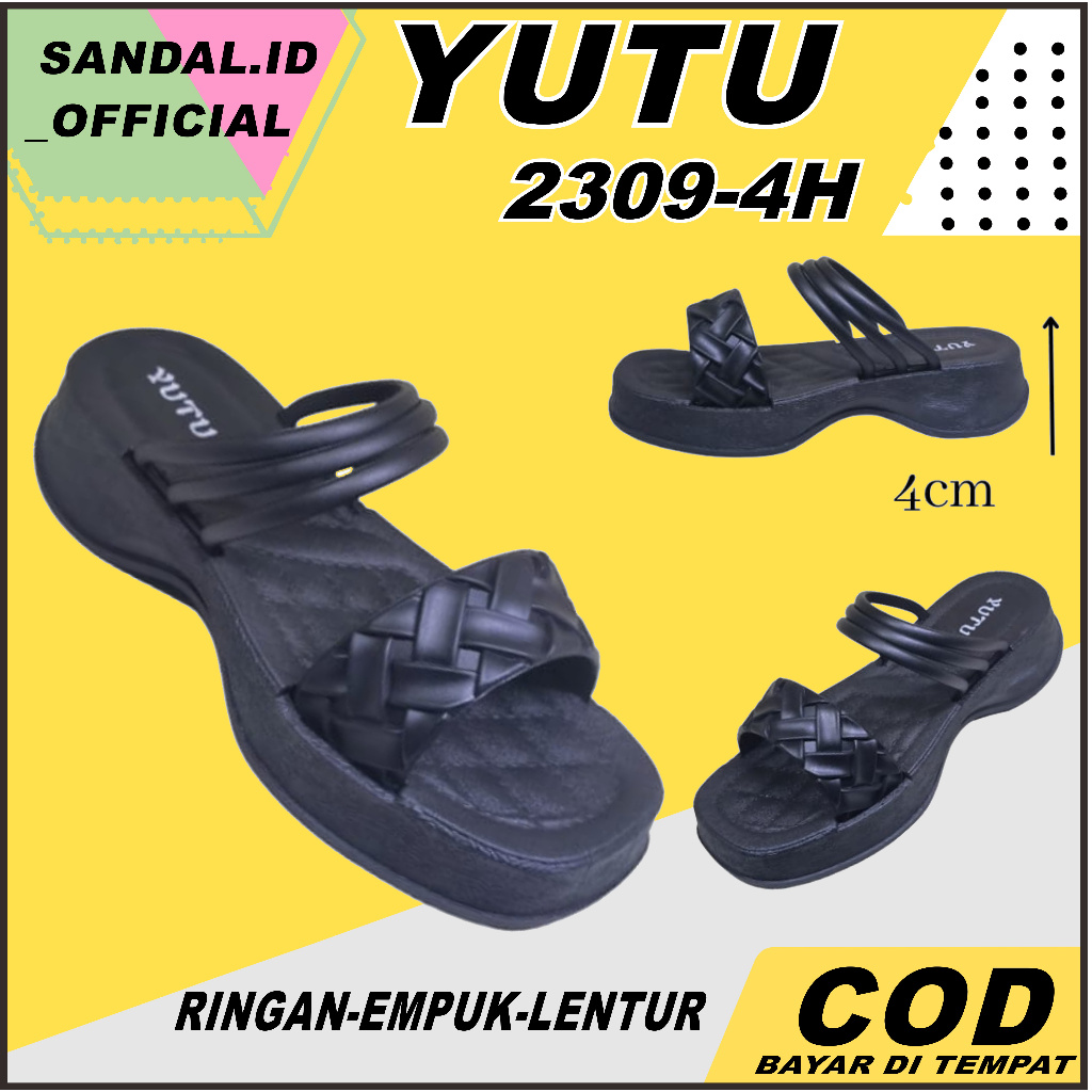 Sandal Karet Wanita Tali Model Sendal Gunung Yutu Selop Import Murah Cod