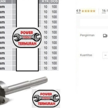 

Mata Bor Forstner Bit HSS 35mm ALDO Profil Kayu Engsel Sendok 35 mm