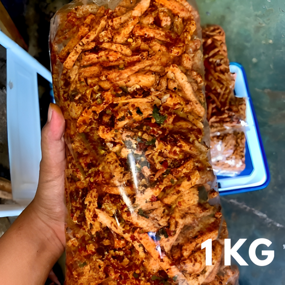 

basreng pedas daun jeruk 1kg/baso goreng pedas daun jeruk