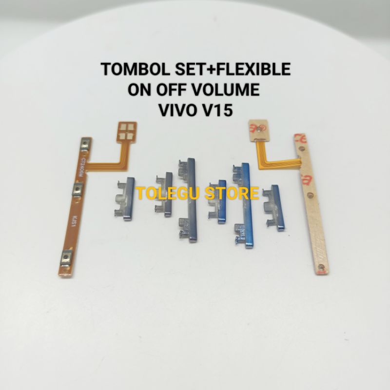 TOMBOL LUAR+FLEXIBLE ON OFF VOLUME VIVO V15 FLEXIBLE+TOMBOL FULLSET ORIGINAL