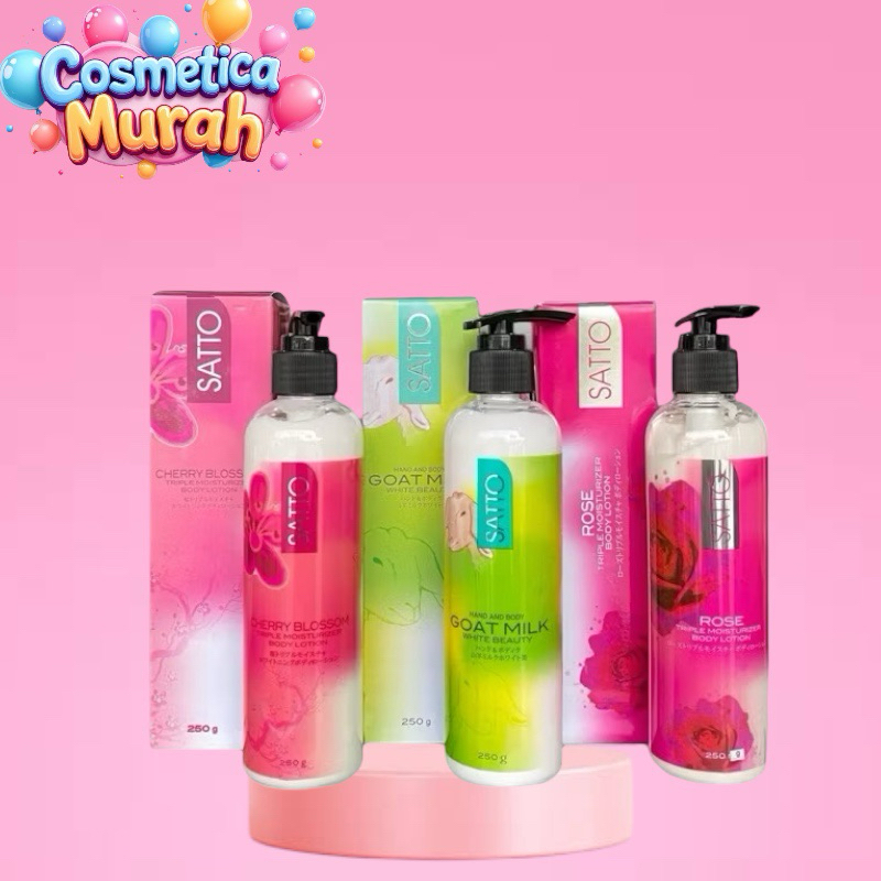 be,x] SATTO HANDBODY LOTION PUMP 250 ML - PEMUTIH KULIT ALAMI