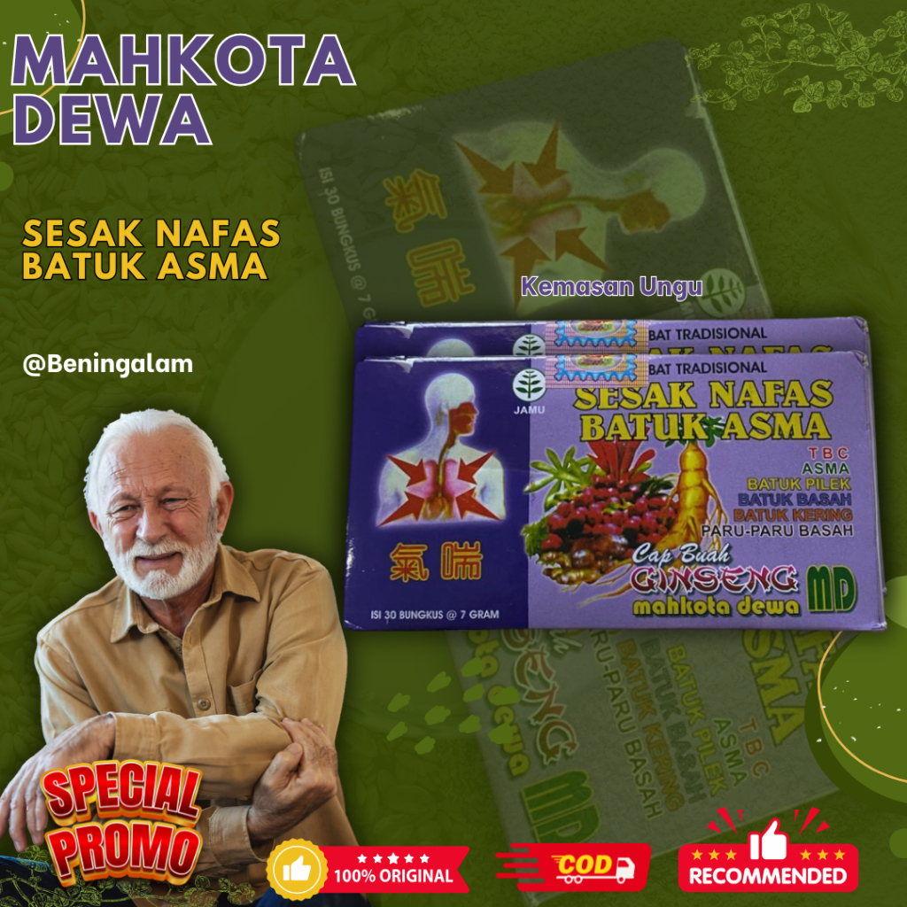 

Mahkota Dewa Jamu Sesak Nafas Original