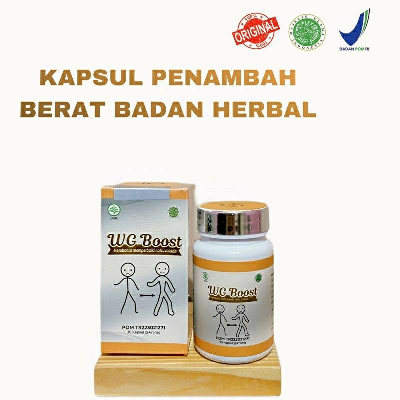WG Boost Asli Original Obat Herbal Penggemuk Badan Alami