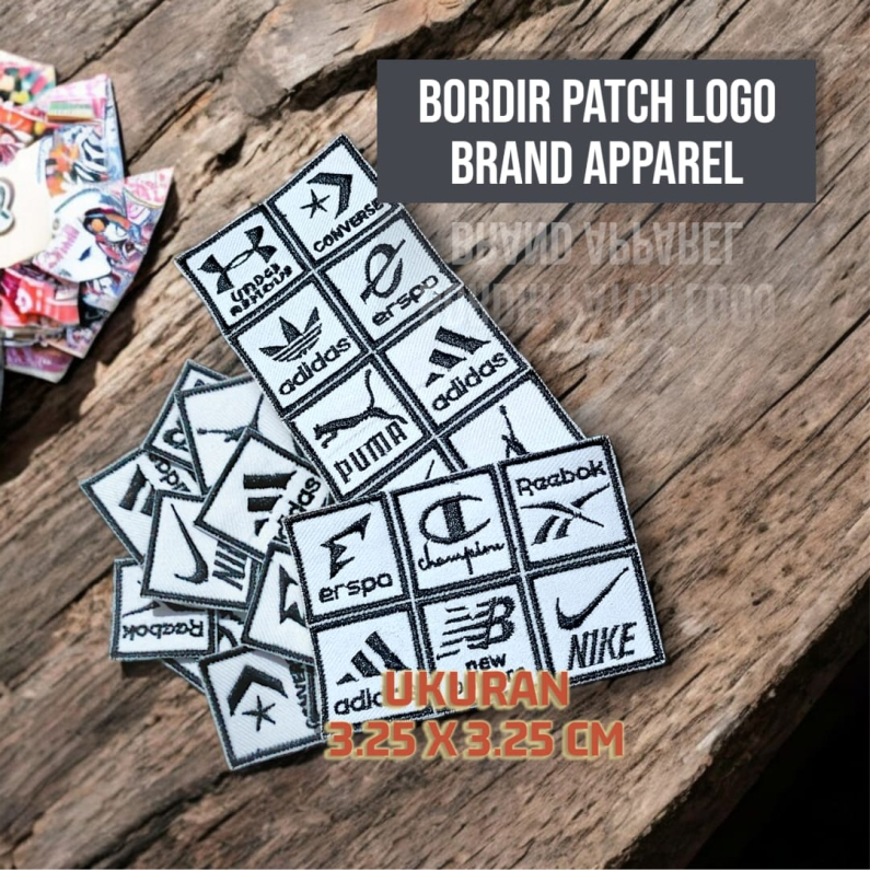 Bordir Patch Logo Brand Custom Bordir Logo Apparel
