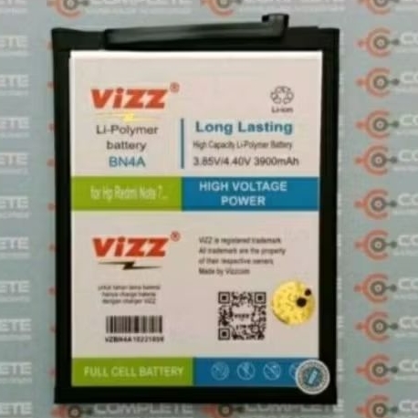 BATERAI REDMI BN-4A / BN4A /  BATRE REDMI NOTE 7 PRO VIZZ DP  DOUBLE POWER