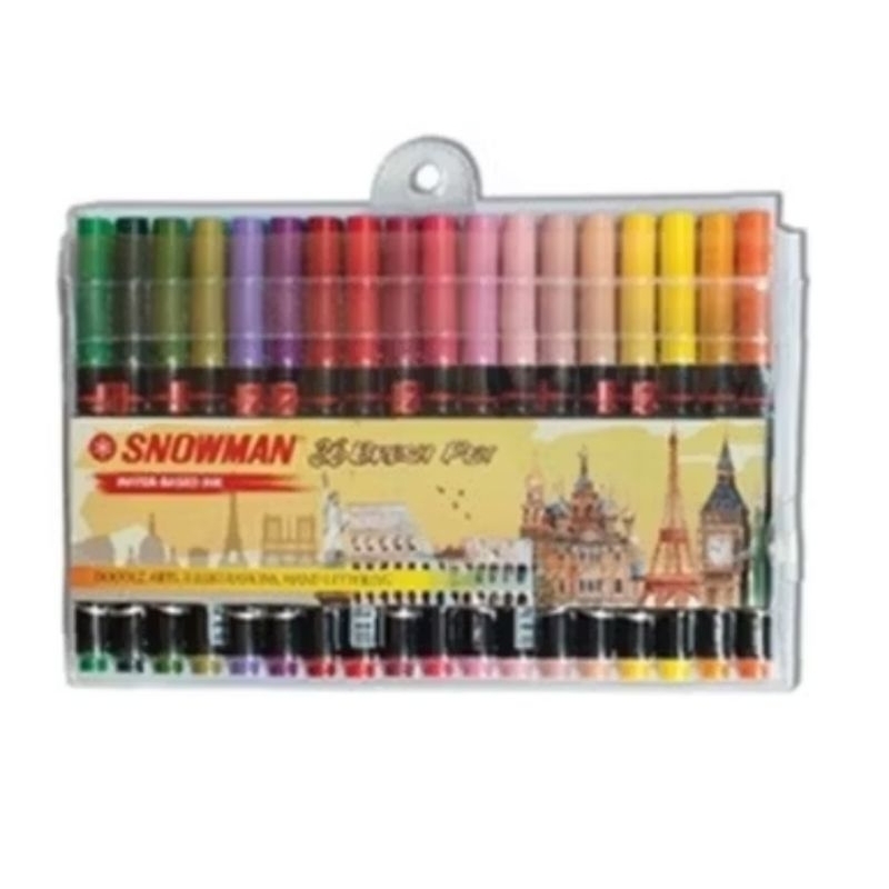 

Snowman Brush Pen 36 Warna BM-36 Spidol Warna Snowman 36 Warna