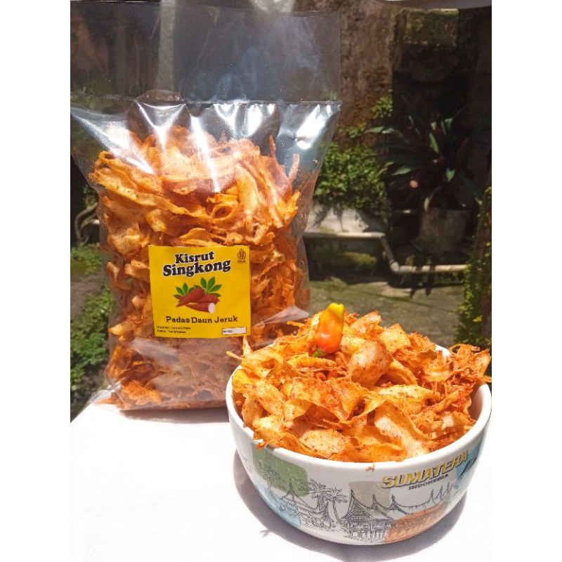 

KERIPIK SINGKONG PEDAS daun jeruk / KERIPIK KRIWIL / KERIPIK SERUT 250gram