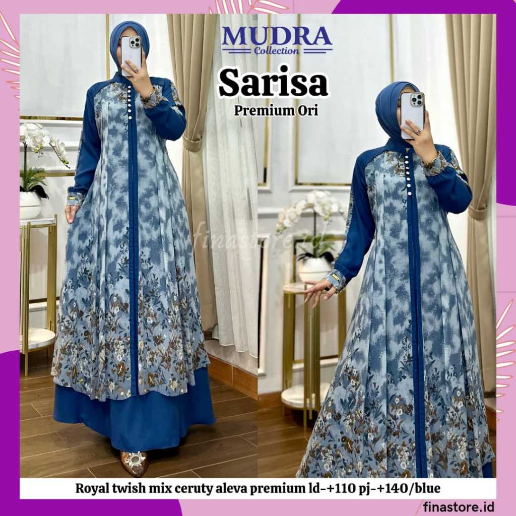Gamis Mudra Collection / Gamis Terbaru / Gamis Wanita / Gamis Premium / Gamis Pesta / One Set / Sete