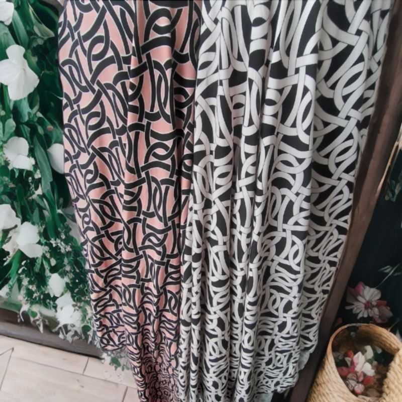 bahan kain rayon motif /kain rayon viscose premium