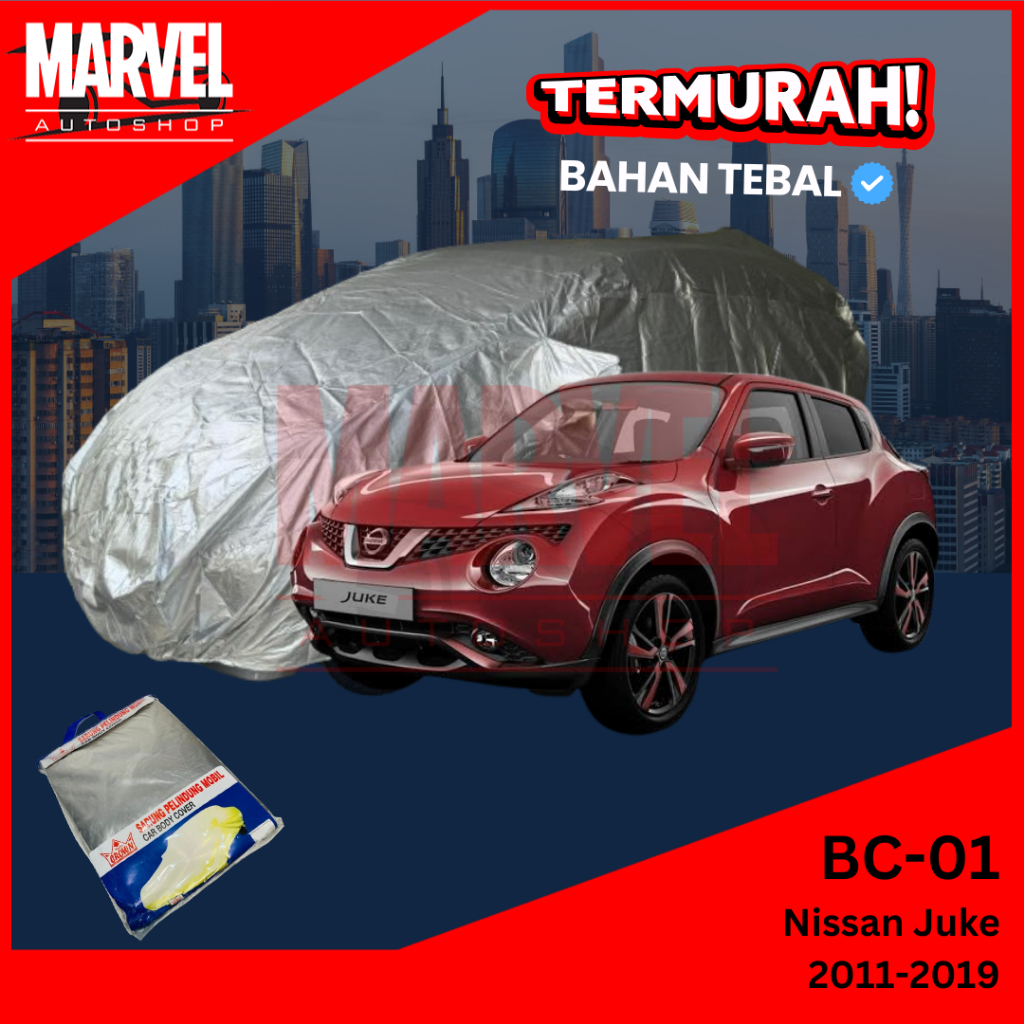Cover Mobil CROWN Silver Nissan Juke / Body Cover Juke / Sarung Mobil Nissan Juke