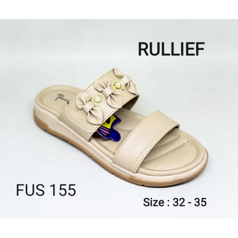 RULLIEF FUS 155 - SANDAL SLOP CASUAL ANAK CEWEK MERK RULLIEF ORIGINAL