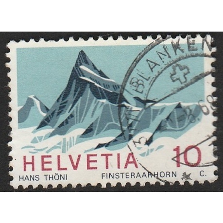 

A 11474 SATU BUAH PRANGKO HELVETIA SWISS TEMA FINSTERAAR HORN DENGAN KONDISI SUDAH ADA CAP