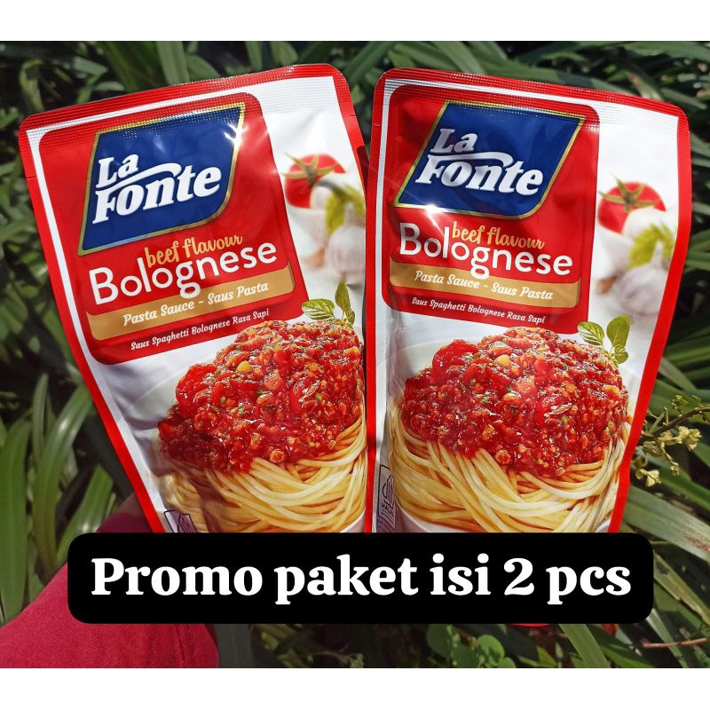 

La Fonte Saus Pasta Spaghetti Beef Bolognese 315gr × 2pcs