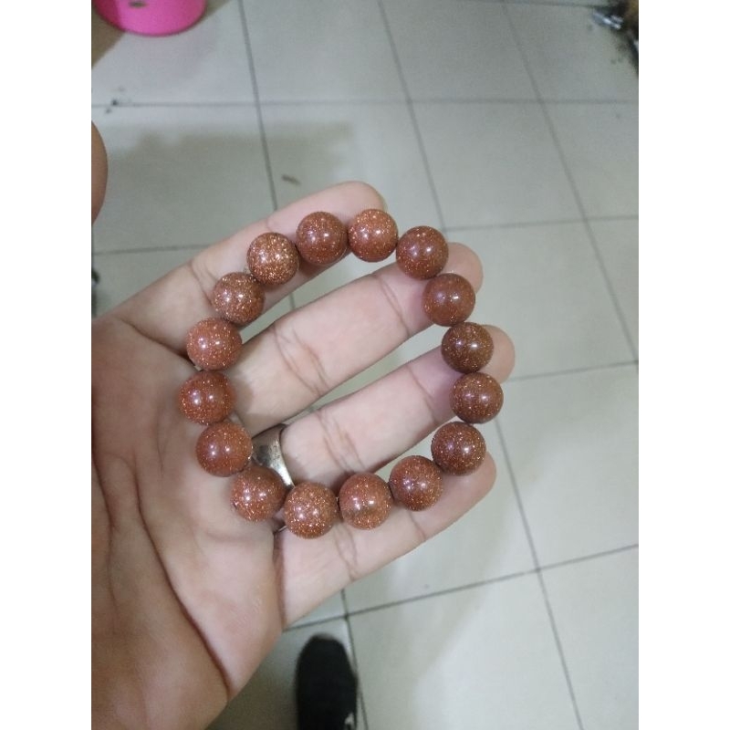 gelang batu pasir emas natural asli 100%
