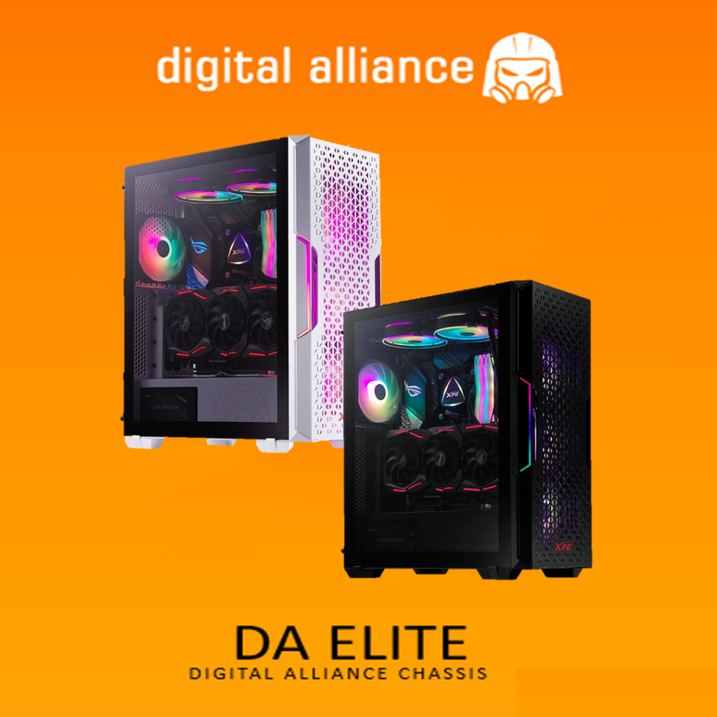 ADATA XPG PC CASE ATX STARKER AIR WHITE (1X 120MM XPG VENTO ARGB 120 + 1X 120MM XPG VENTO 120)