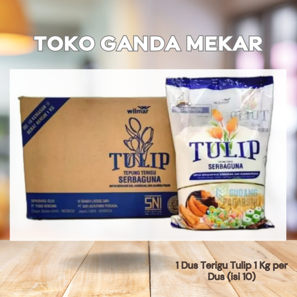 

Terigu Tulip 1 Kg per Dus (isi 10)