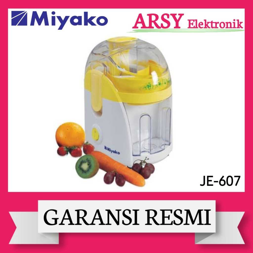 JUICER MIYAKO JE-607/MIYAKO JUICER JE-607 GARANSI RESMI
